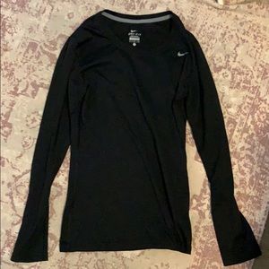 Black Nike Dri-Fit long sleeve top